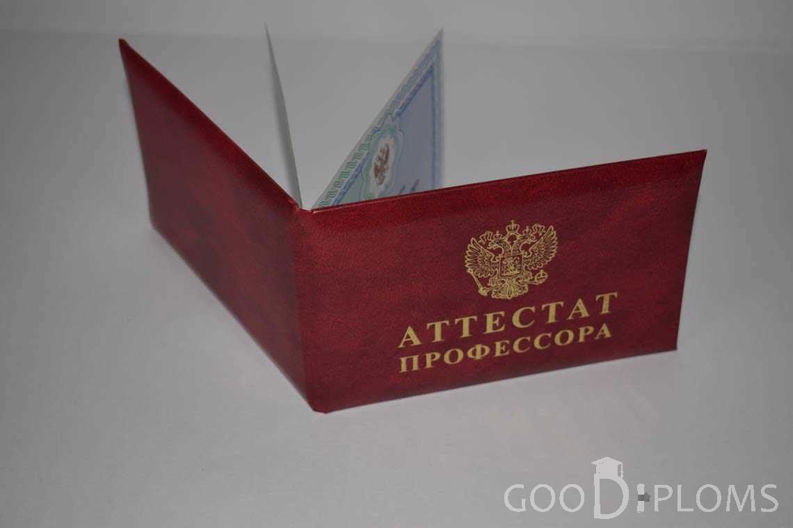 Аттестат Профессора - Обратная Сторона период выдачи 2015-2020 -  Пинск