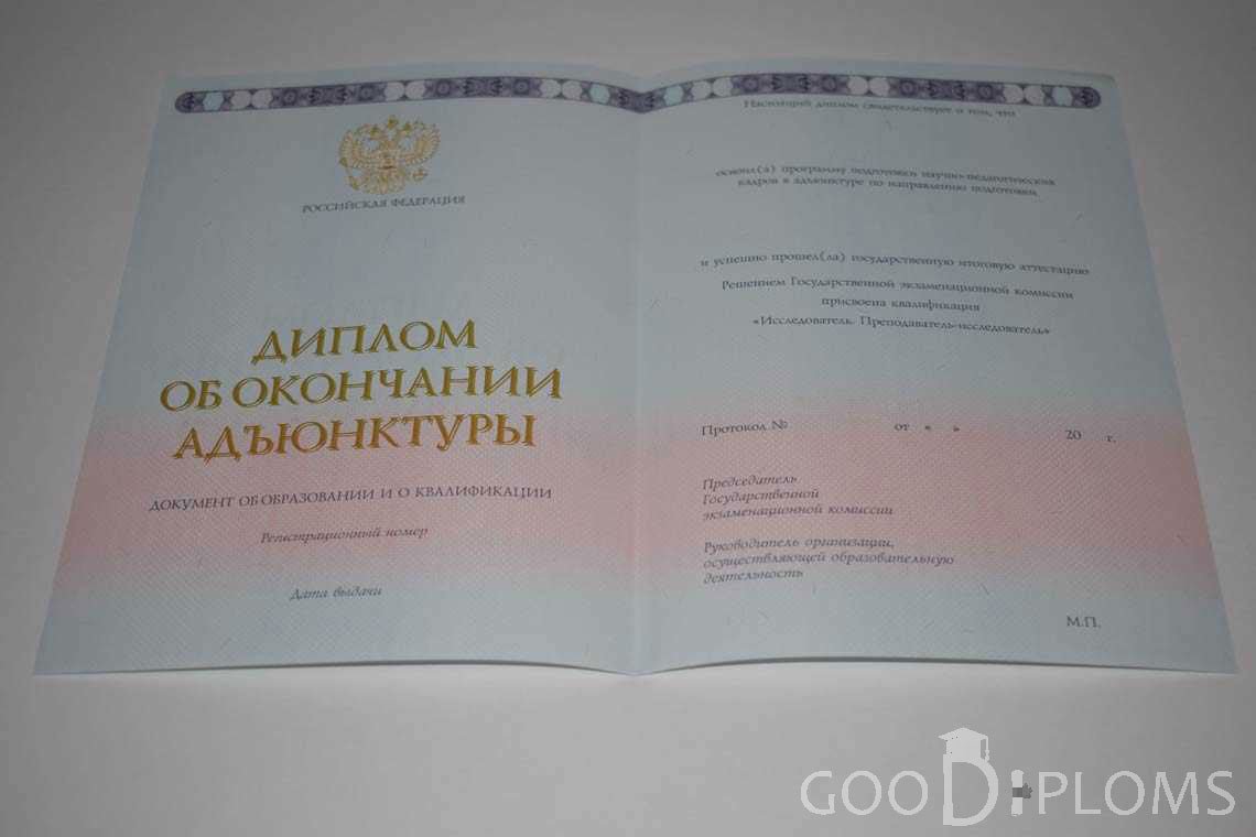 Диплом Адъюнктуры период выдачи 2014-2020 -  Пинск
